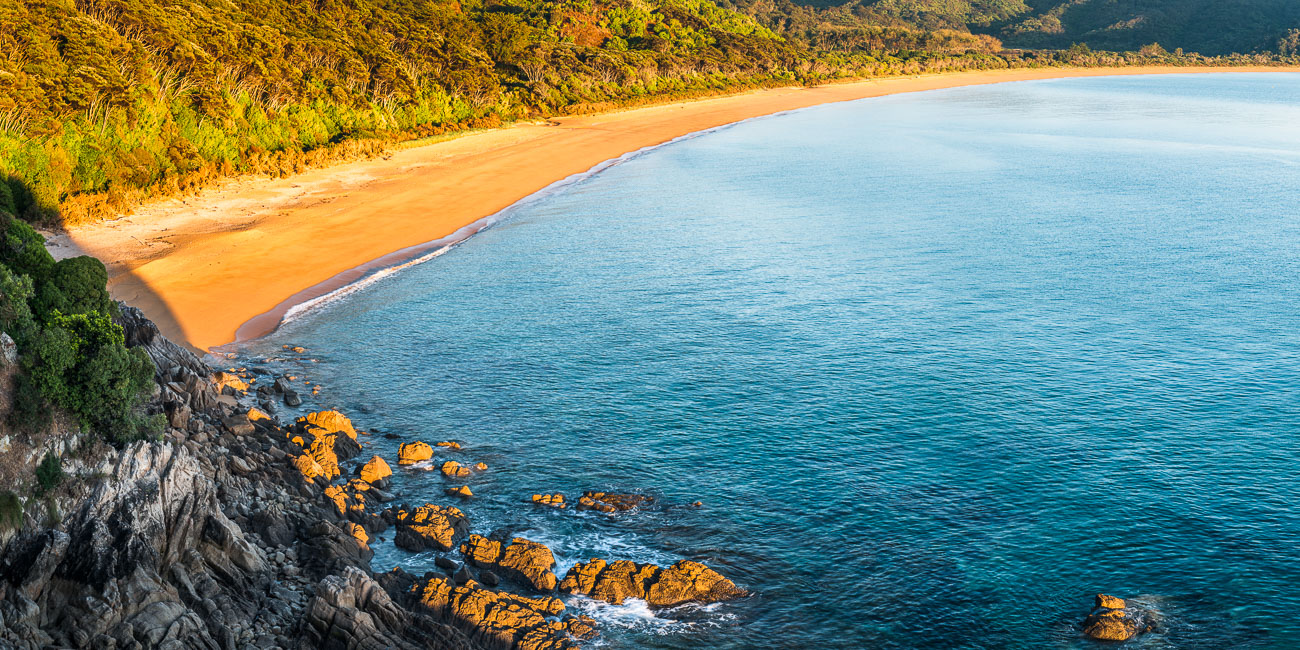 Sunrise on Totaranui Beach