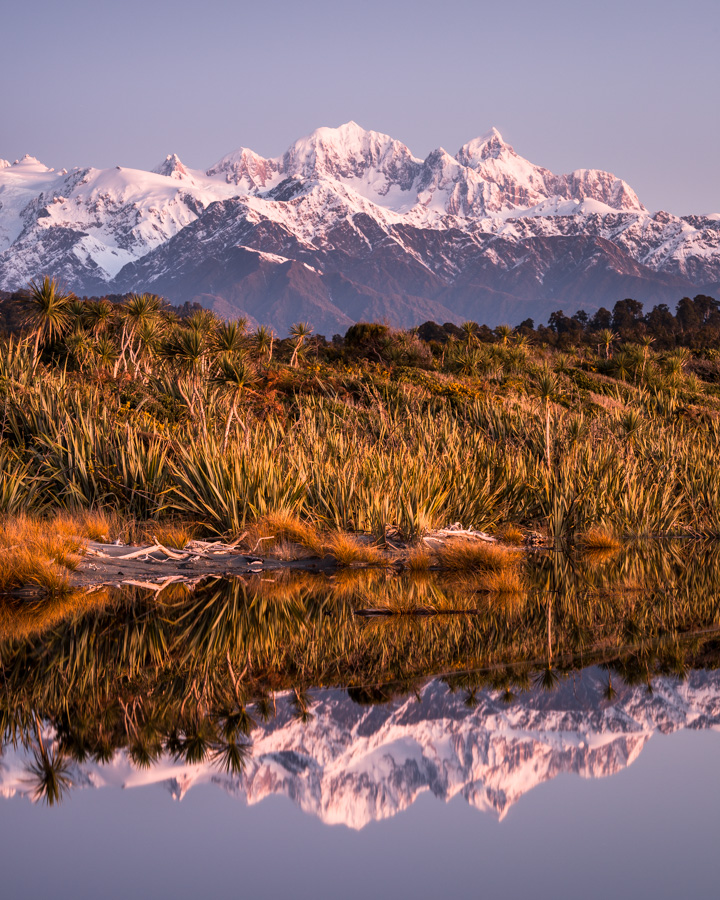 Mount Tasman at Dusk