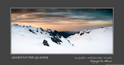 Sunset on the glacier