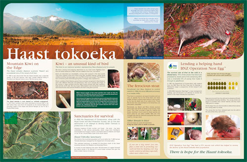 Department of Conservation - Haast Info Panel