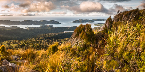 Windy sunset over Whanganui Inlet