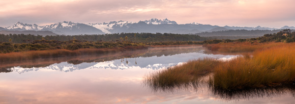 Five Mile Lagoon and Southern Alps