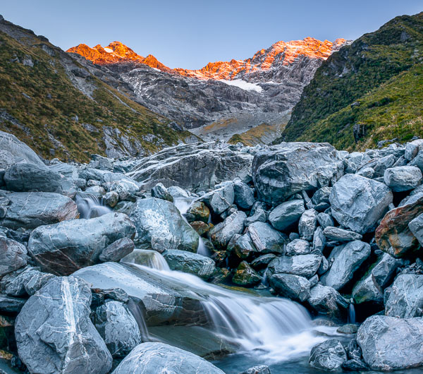 Alpine stream in The Southern Alps